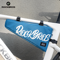ROCKBROS Bicycle Triangle Bag Lightweight 1.9L Large Capacity Waterproof Bag Narrow Tube Bag Bike Frame Bag MTB Bike Accessories