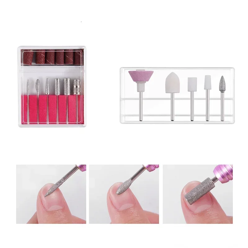 1 set professionale trapano elettrico per unghie macchina per manicure pedicure trapano set lima per unghie in ceramica strumenti per attrezzature per trapano per unghie