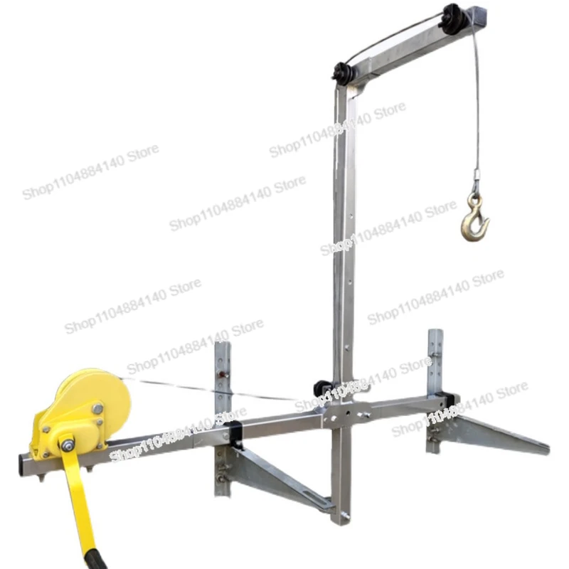 

For 20MAir Conditioning Outside Installation Lifting Tool Crane Folding Self-locking Manual Winch Assembly