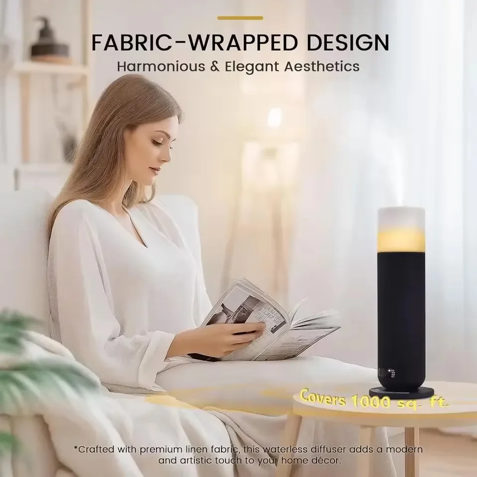 Electric Fragrant Diffuser Smart Bluetooth Control Aroma Essential Oil Fragrant Device Air Freshener 120ML Lighting Air Purifier