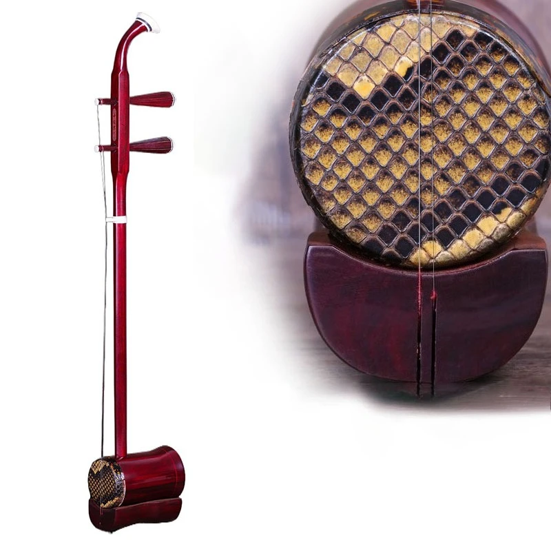 

2-струнный Гао Ху ручной работы из палисандра, тройные эрху, профессиональное народное представление, Гао Ху, традиционные китайские струнные инструменты