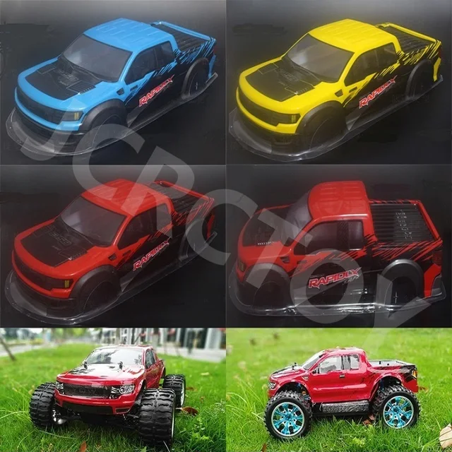 RC PVC malowana rozstaw osi 260 MM nadwozie do 1/10 HSP 94111 94108 94188 Monster Truck części do modernizacji samochodu