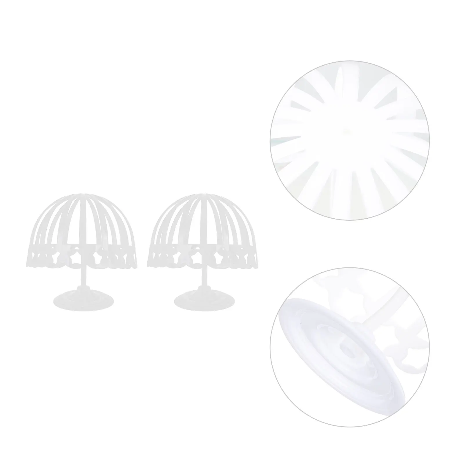 

2 Pcs Hat Display Holder ABS Cap Stand Freestanding Rack Plastic Hat Hanger Storage Tool for Mall Supermarket