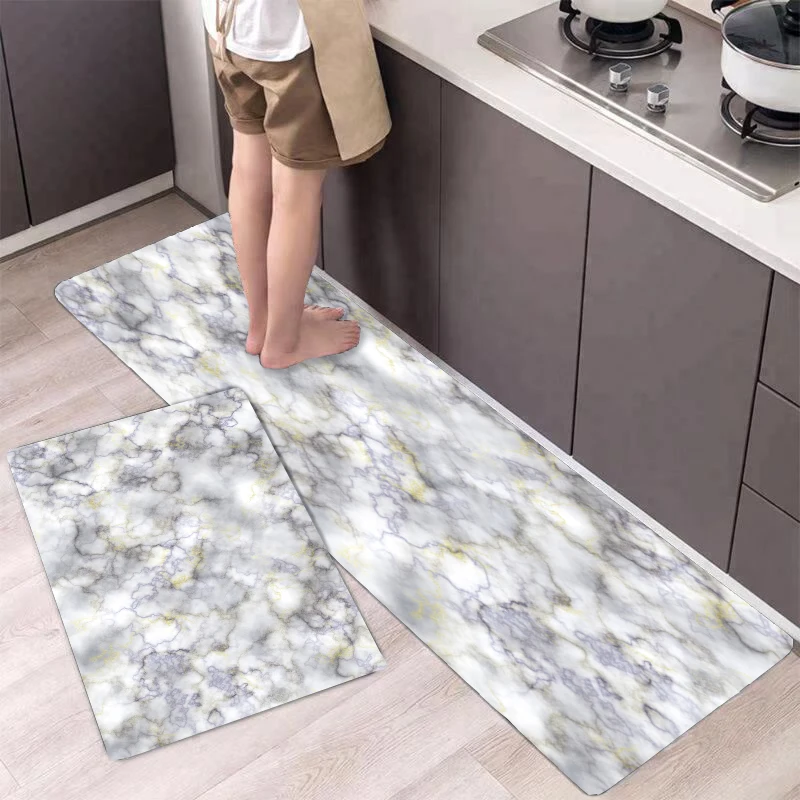 

Imitation marble chip pattern colorful kitchen floor mat diatom mud floor mat home decoration super non-slip and water absorbent