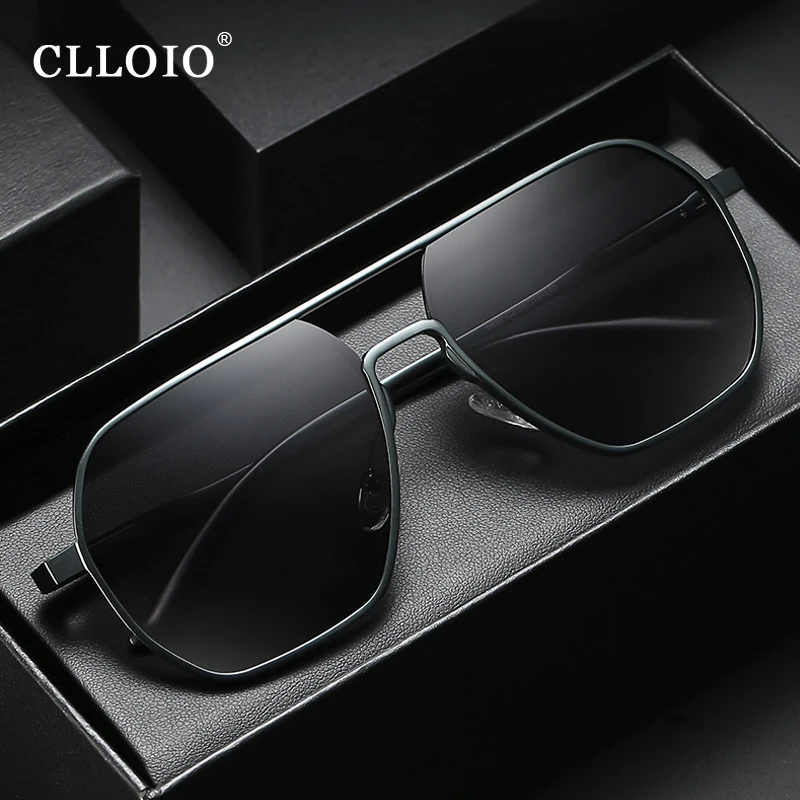 CLLOIO Mới Thời Trang Nhôm Photochromic Kính Mát Nam Nữ Phân Cực Kính Chống Nắng Tắc Kè Hoa Chống Chói Lái Xe Oculos De Sol