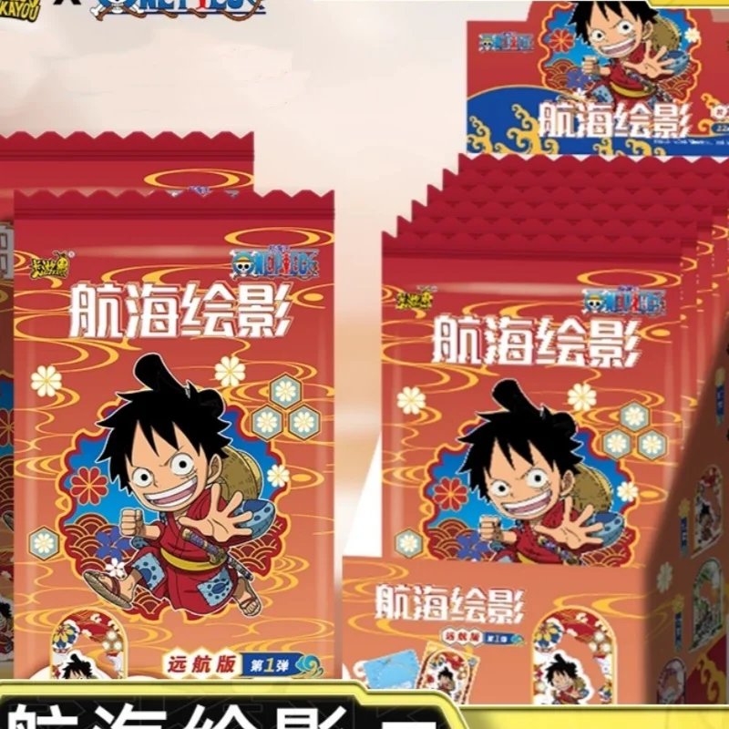 KAYOU One Piece Figura de Luffy, Zoro y Nami de pie, Edición Far Voyage, Colección de Acrílico de Anime, Caja Sorpresa Decorativa