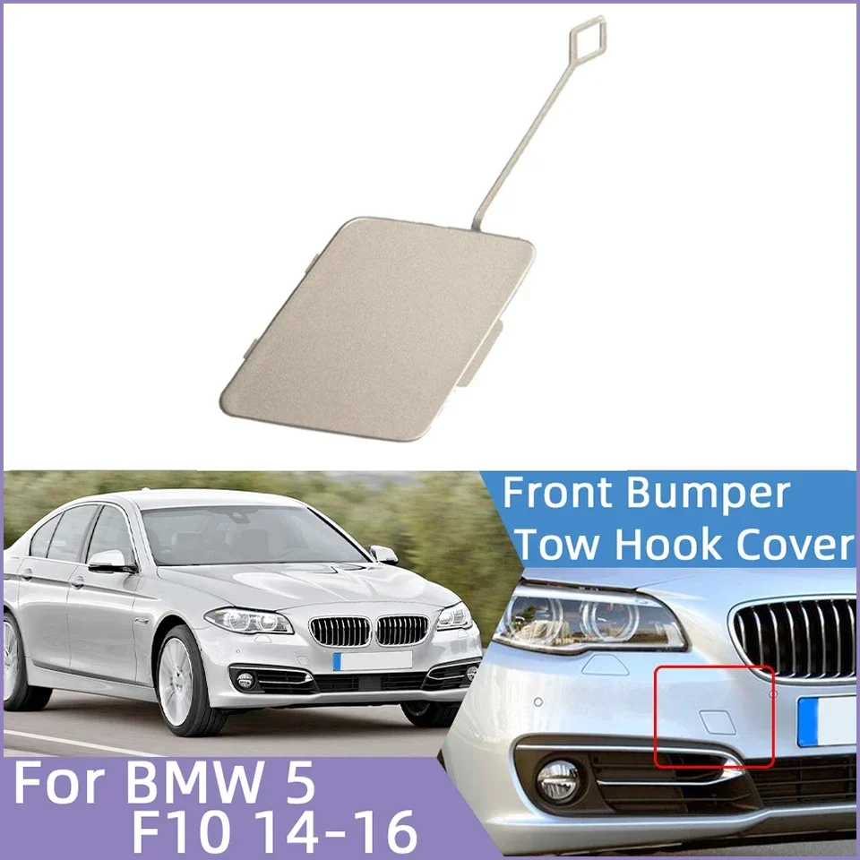 

For Bmw 5 F10 528i 535d 535i 550i 2014 2015 2016 51117332682 Auto Parts Front Bumper Tow Hook Eye Cover Cap Towing Hauling Lid