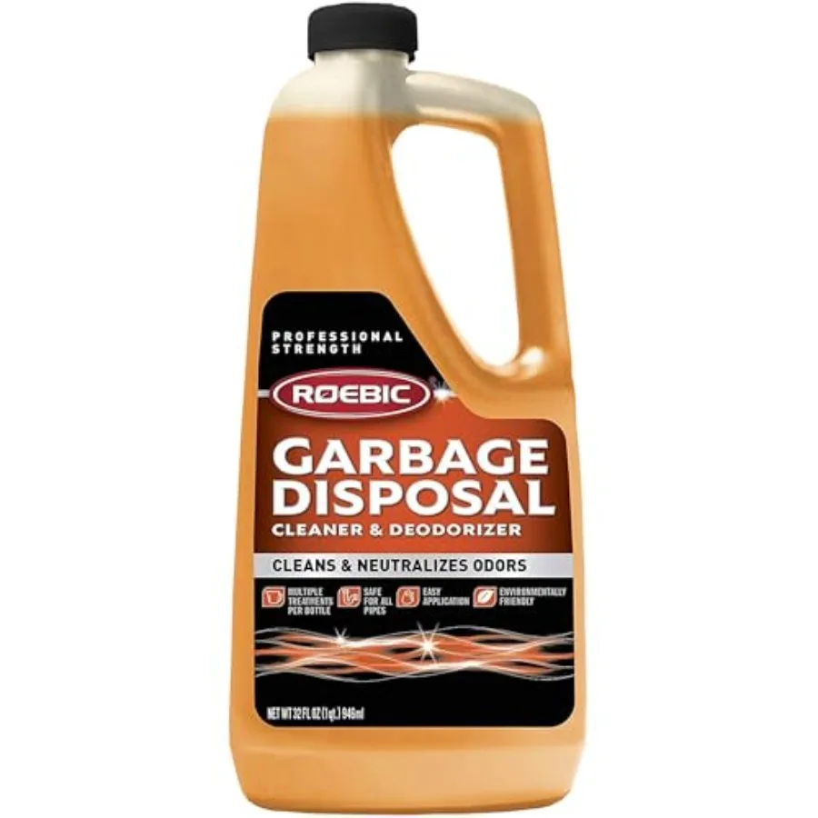K-27 Garbage Disposal Cleaner, Liquid Sink and Sewer Drain Deodorizer with Bacteria Enzymes, Kitchen Odor Eliminator, 32 fl oz