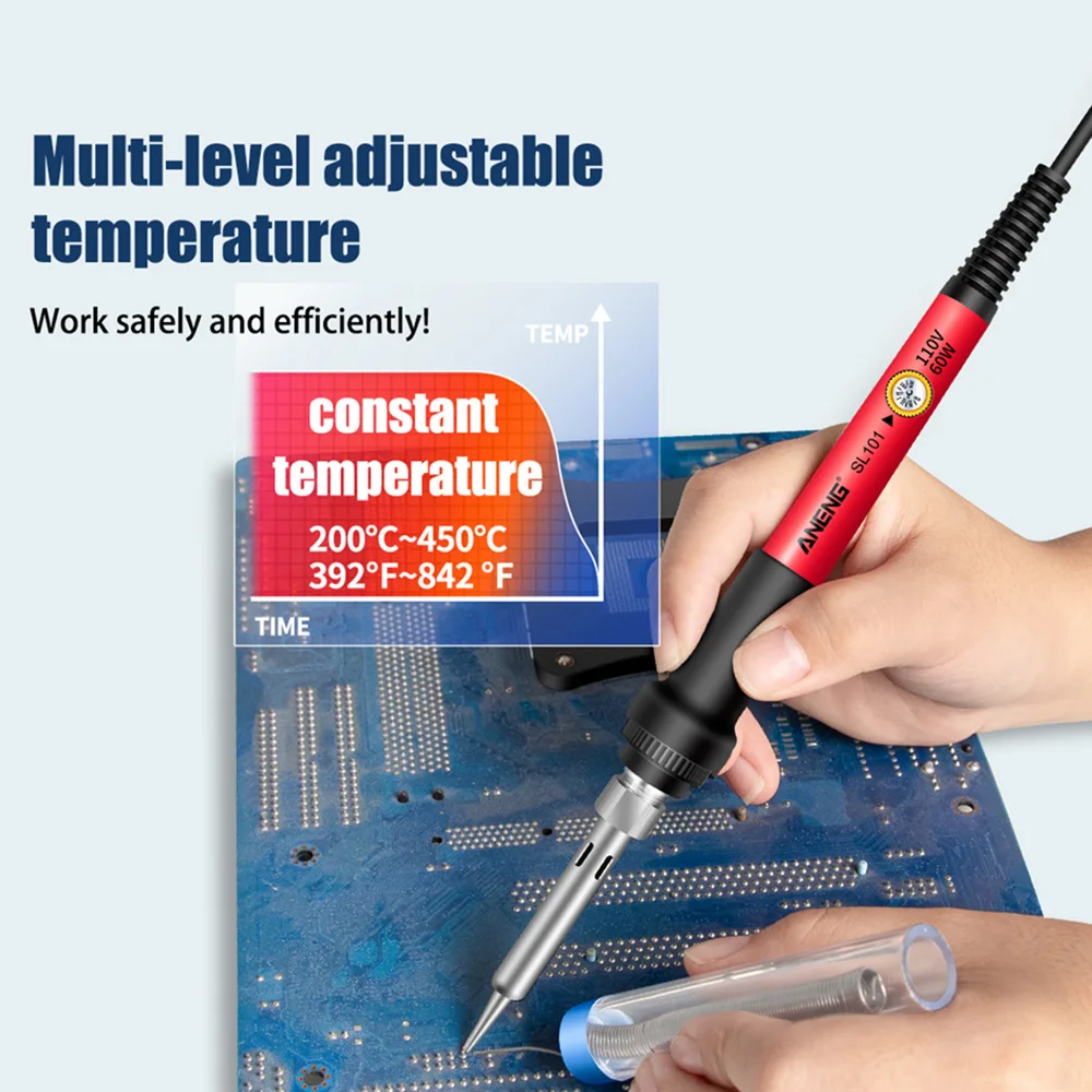 60W SL101 saldatore elettrico temperatura regolabile 220V 110V strumento di saldatura elettrocauterizzazione portatile spina usa/ue
