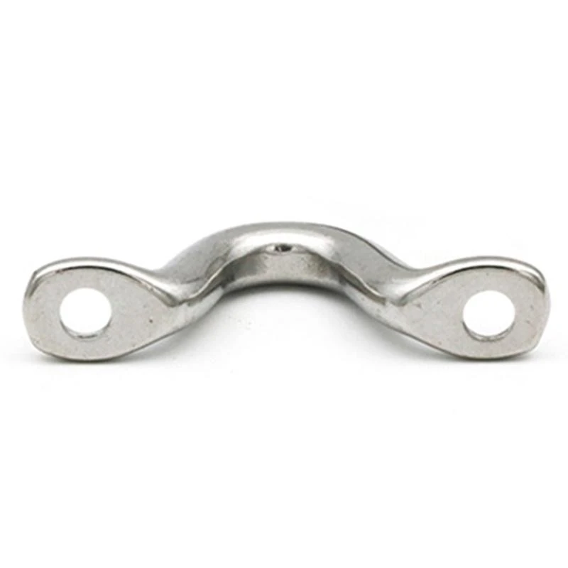 10 pcs Stainless Bimini Boat Top Pad Eye Eye Straps Tie Down Kayak Deck Point Loop for Kayak Canoe Rigging