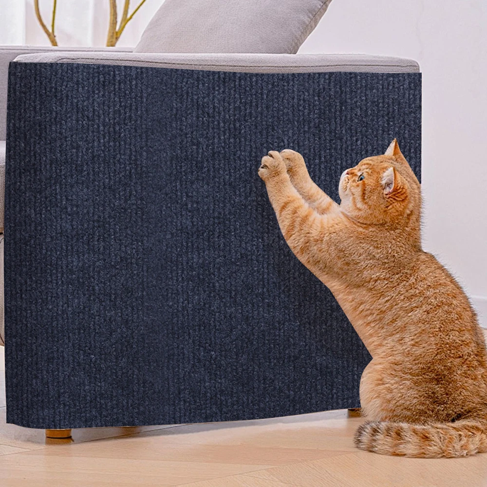 11.8inch Anti Cat Scratching Mat Couch Sofa Protection with Self-Adhesive Trimmable Cat Paws Post Carpet Furniture Wall Stickers