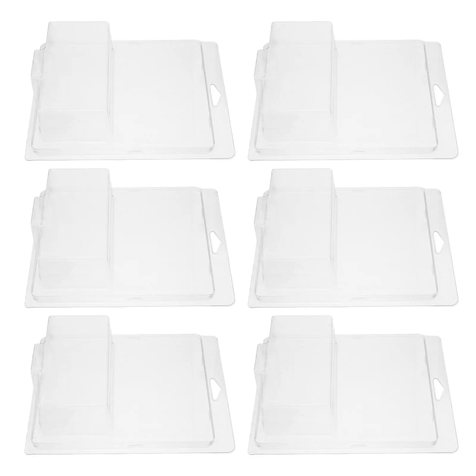 6Pcs Diecast Car Display Case Wall Mounted Organizer Clear Plastic Blister Pack Protective Sleeve Car Collector Storage Box Rack