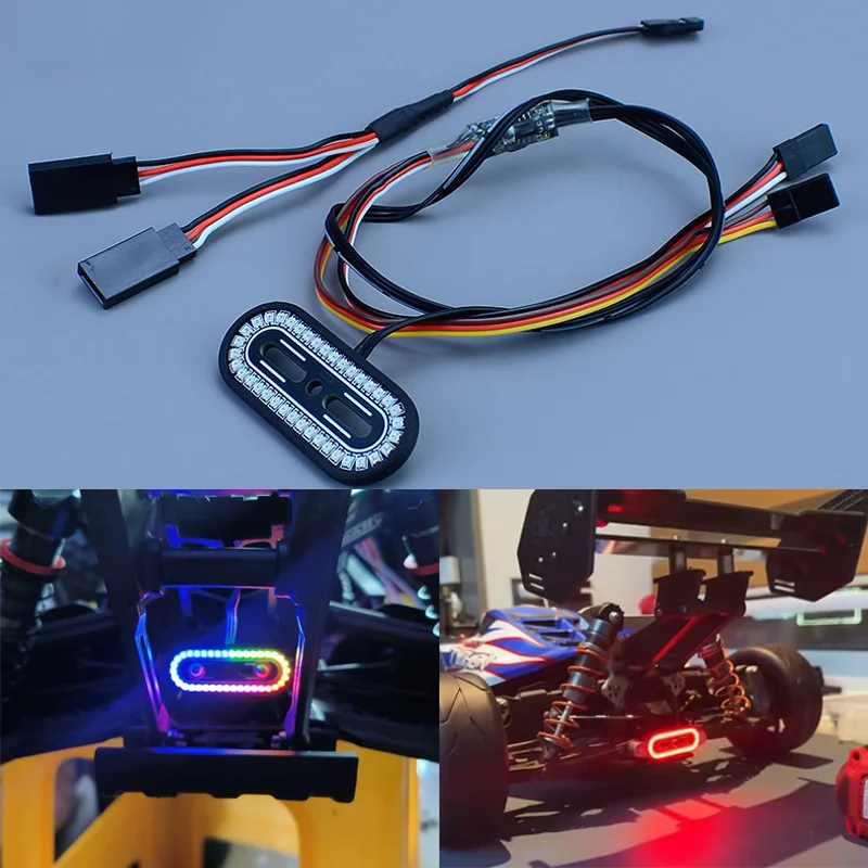 

Радиоуправляемая автомобильная вспышка, задний фонарь, многорежимная трансформация для радиоуправляемого грузовика Tamiya Traxxas Trx4 Axial Scx10 CROSSRC MJX ARRMA TYPHON