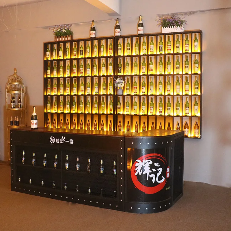 Cream Style Modern Display Showcase Minimalist Premium Aesthetic Elegant Showcase Cabinet Small Round Adega Bar Furniture