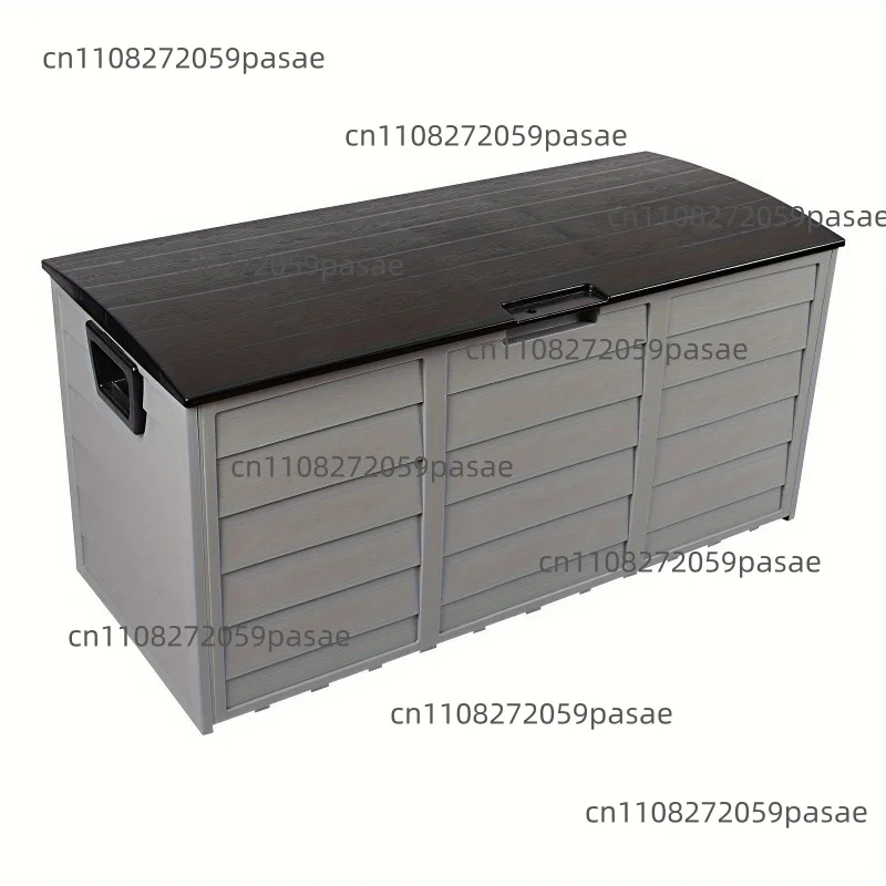 Wheel Deck Box for  Cube Storage Box, All Weather Storage Shed, Backyard Patio, US 75 Gallon