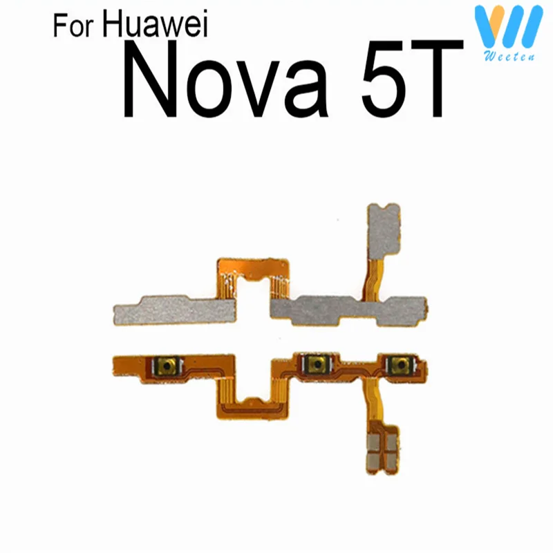 Power Volume Buttons For Huawei Nova 5 6 7 8 5i Pro 5T 5i 5Z/ 65G 7 8 SE 7i 6SE Volume Power Side Button Flex Cable Ribbon Parts