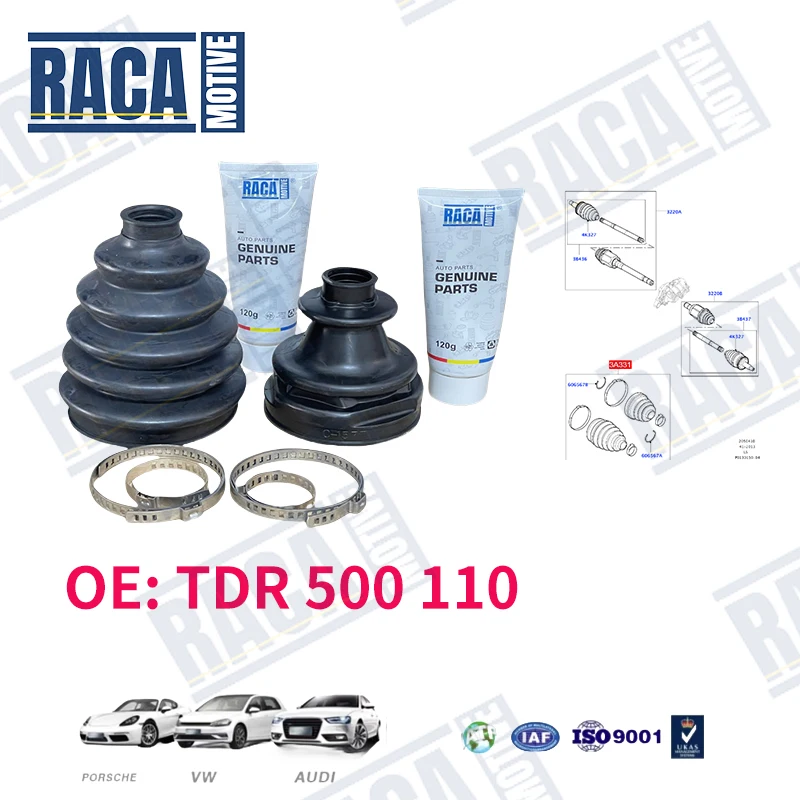 

For Range Rover Sports Discovery 3 4 Freeland 2 Driveshaft Front Boot Kit TDR500110 46308238 LR003160 ADJ138906