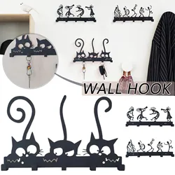 Symphony Orchestra Key Holder Vintage Black Metal Wall Key Hook Decor Hanger For Front Door Kitchen And Household Porta Chaves