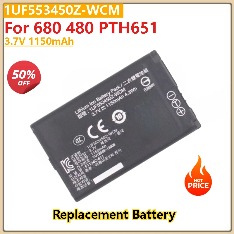 

1150mAh(4.3Wh) 3.7V 1UF553450Z-WCM ACK-40403 for 680 480 PTH651 Battery Brand-New High Quality