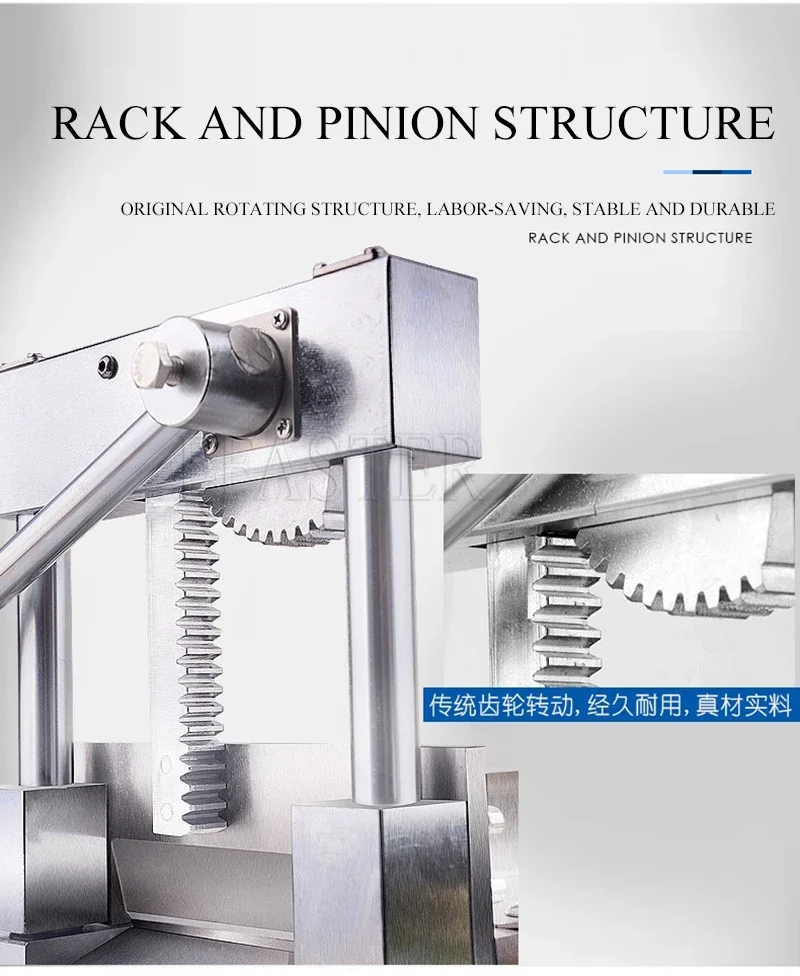 BURUIMU 手動骨カッタースライサー肉スライサーチキンアヒル魚ラム骨切断機ステンレス鋼商業家庭用