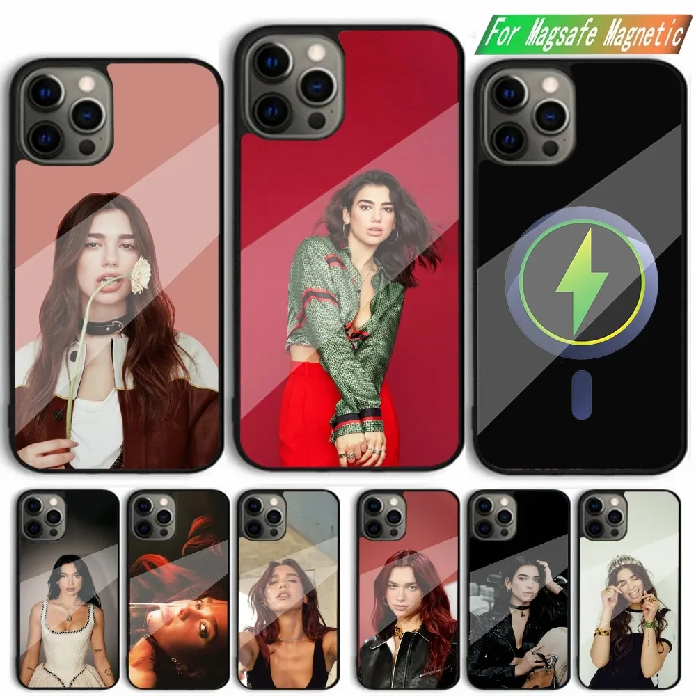 

D-Dua L-Lipa Singer Phone Case For iPhone 15,14,13,12,11,Plus,Pro,Max Mini Magsafe Magnetic Wireless Charging