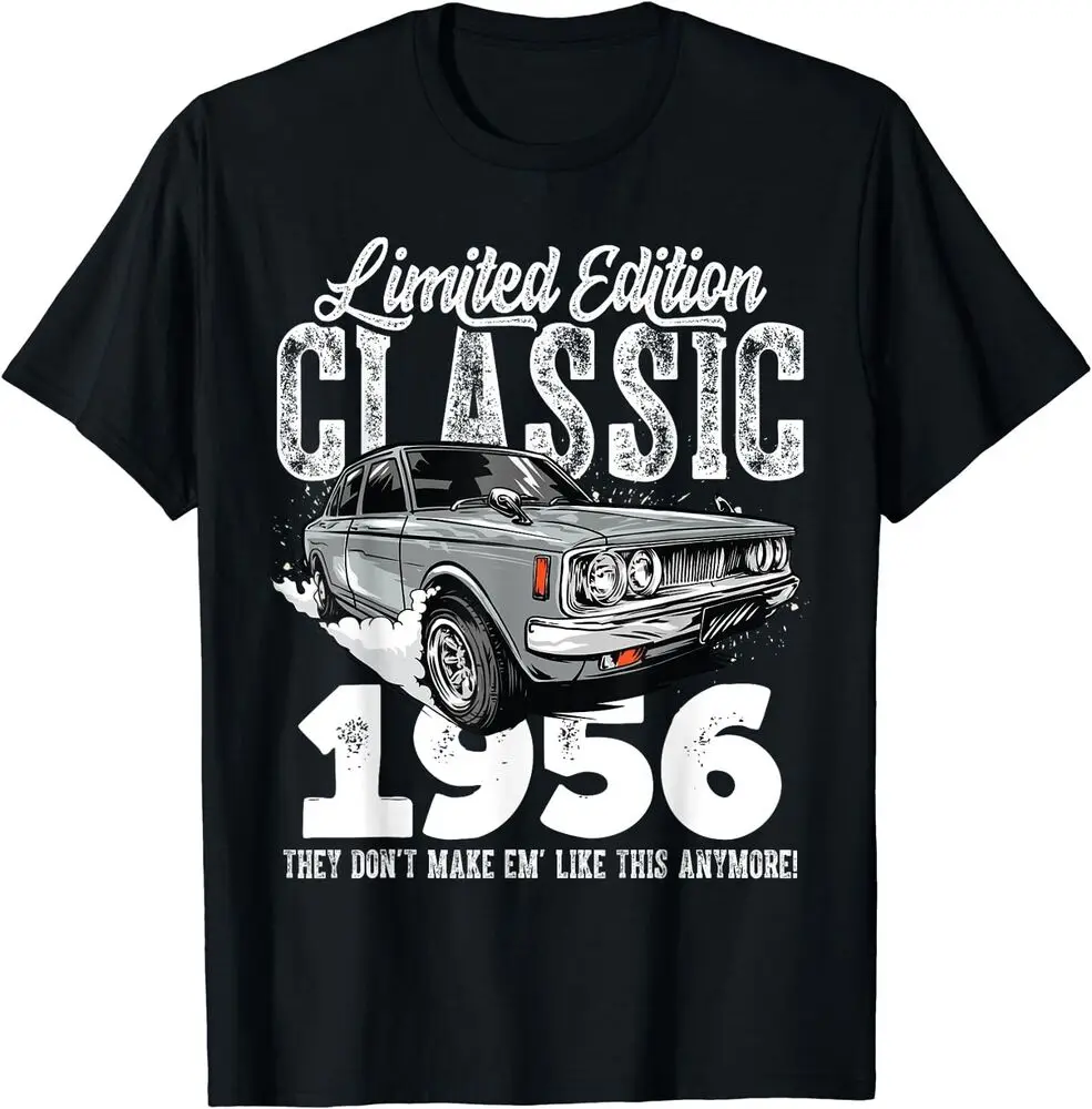 

NEW 67th birthday Vintage Classic Car 1956 B-day 67 year old T-Shirt S-3XL High Quality 100%Cotton Short Sleeve