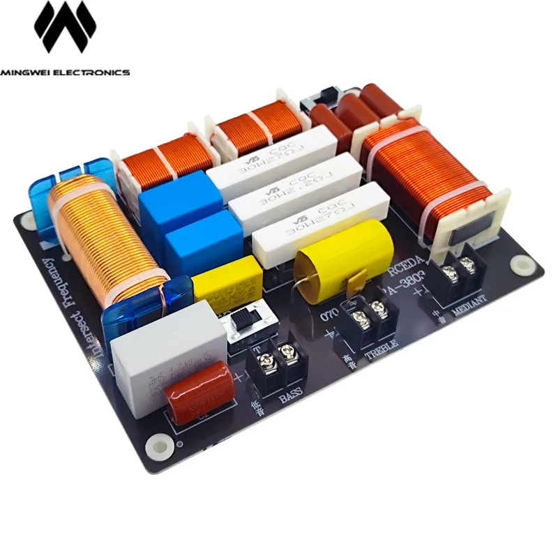 MW Audio 2PCS High Power 3 Way Speaker Crossover for Home Theater