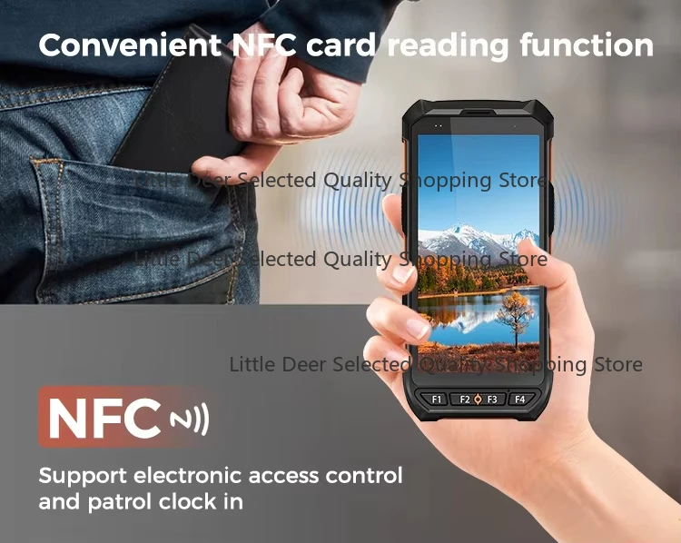 4G Handheld PDA Keyboard 2D  Scanner Rugged  Industrial  Size Warehouse Stock Octa-Core 4800mAh