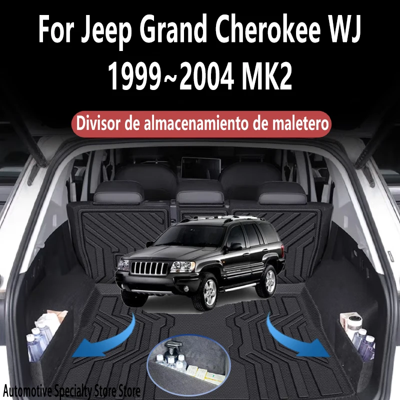 For Jeep Grand Cherokee WJ 1999~2004 MK2 Thickening Multifunction Trunk Storage Partition Storage Interior Parts Car Accessories