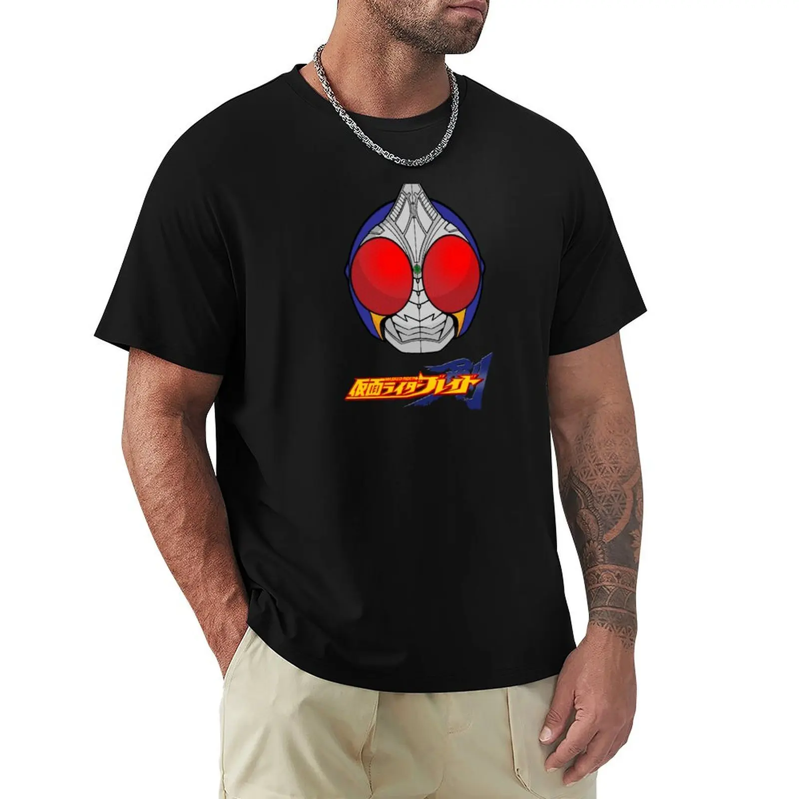 

Kamen rider Blade Head T-Shirt man t shirt custom shirt Short sleeve tee men