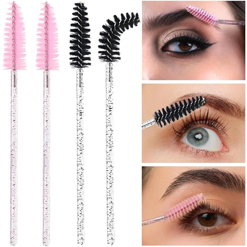 500 Stuks Lash Borstels Wegwerp Wimpers Extension Brush Make-Up Tool Voor Mascara Wands Applicator Spoolers Gereedschap Groothandelaar