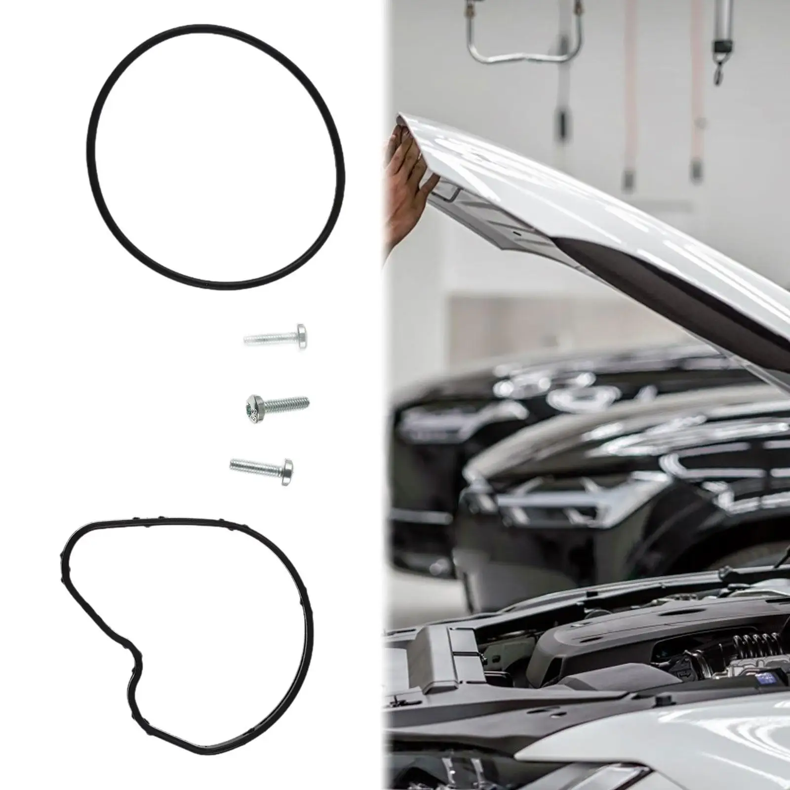 Sturdy Black Silvery Vacuum Pump O Ring Seal Kit Compatible with Saab 9-3 2003-2011 Repair Parts
