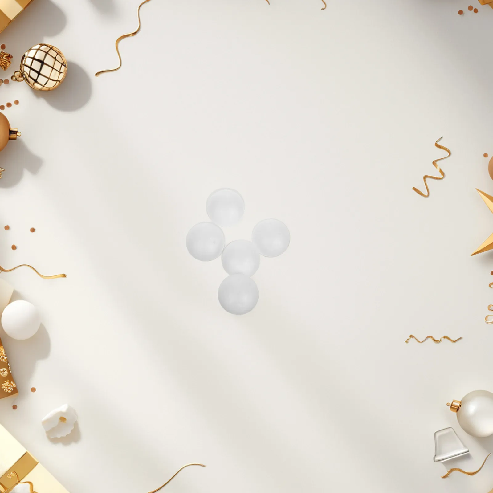 

120 шт. белых пенопластовых шариков для Рождества, 4 см, материал для поделок своими руками, для детей дошкольного возраста, украшения для детского сада, праздничные украшения