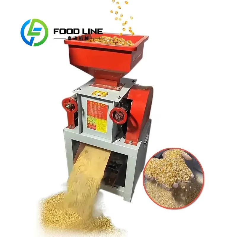 

High-Speed Small Farm Maize Crushing Machine High Productivity Corn and Maize Grain Cracker for Animal Feed Mill Type