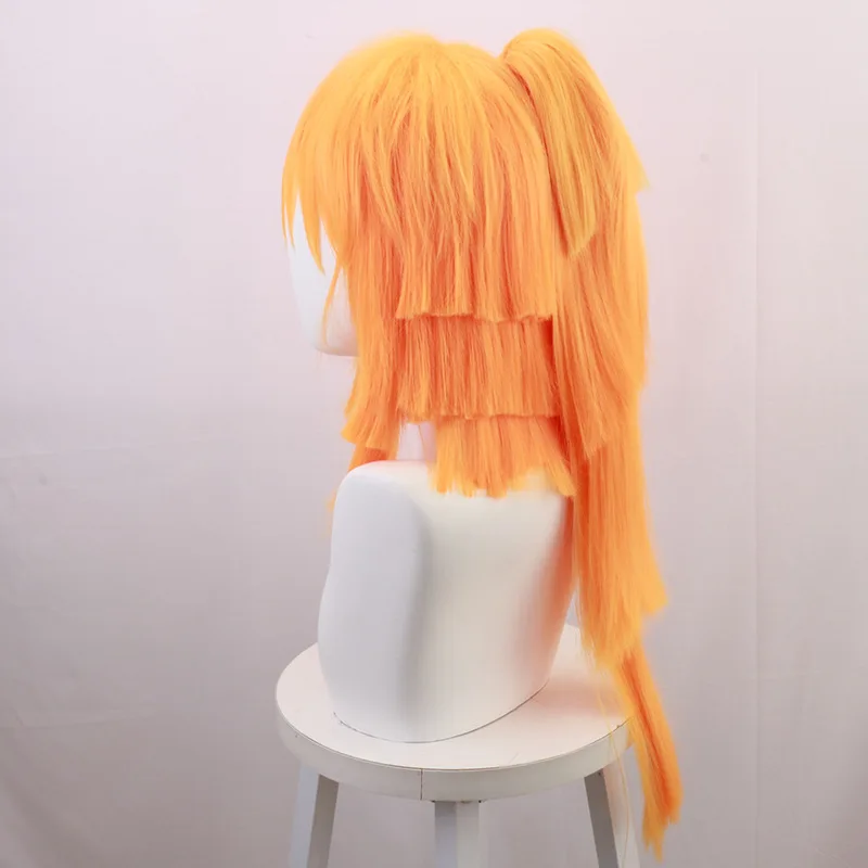 Shinobu Kojiro Inosuke Hashibira Zenitsu Agatsuma Yellow Gradient Gradient Ponytail Cosplay Wig High Temperature Silk Rose Net