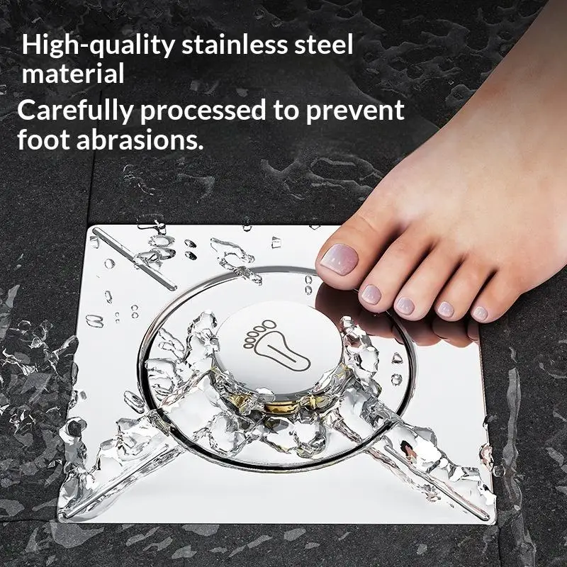 Stainless Steel Floor Drain Anti Odor Food Grade Safe Universal for Kitchen Sink Bathroom Shower Use