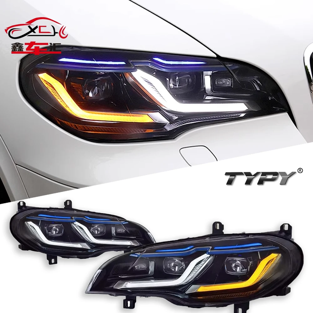 

TYPY Car For BMW X5 E70 LED Headlights 2007-2013 Upgrade Modified to New DRL Dynamic Turn Signal LED Headlight Auto Accessories