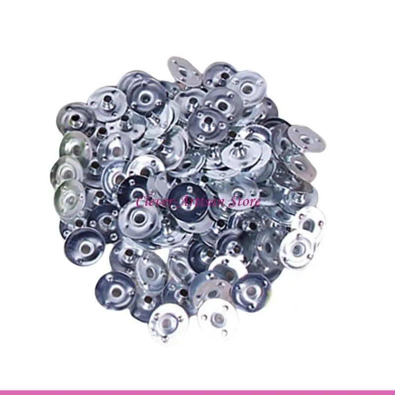 E06B 100 kupa świeca sprawiająca, że Tealeght Wick Holders baza samozwańcza metalowa świeca knot podtrzymywania