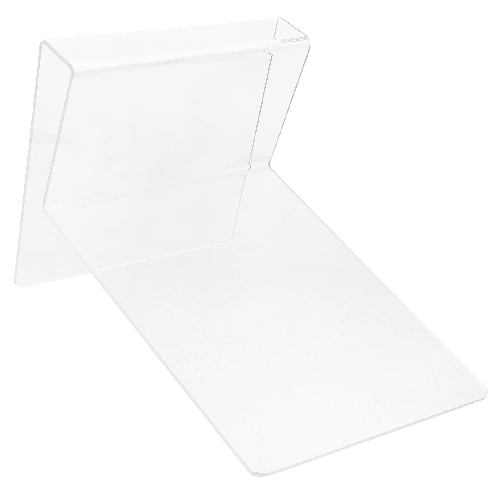 

Transparent Bookshelf Acrylic Storage Display Stand for Books Albums Postcards Clear Material Desk Organizer Book Holder