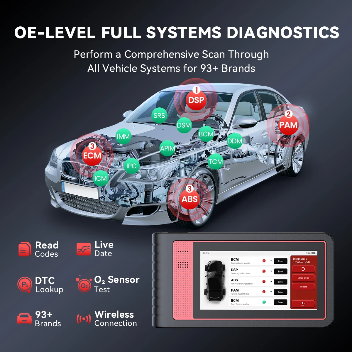 THINKCAR THINKTOOL MINI 2 CANFD Auto-Diagnosegerät OBD2-Scanner Bidirektionale ECU-Kodierung 28 Reset-Funktionen Vollsystem-Scan-Tool