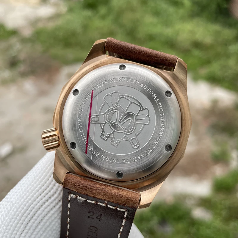 Steeldive Mens Diver Watches Men Bronze Automatic Mechanical Wristwatch Military Dive1000M Waterproof C3 Luminous Sapphire NH35