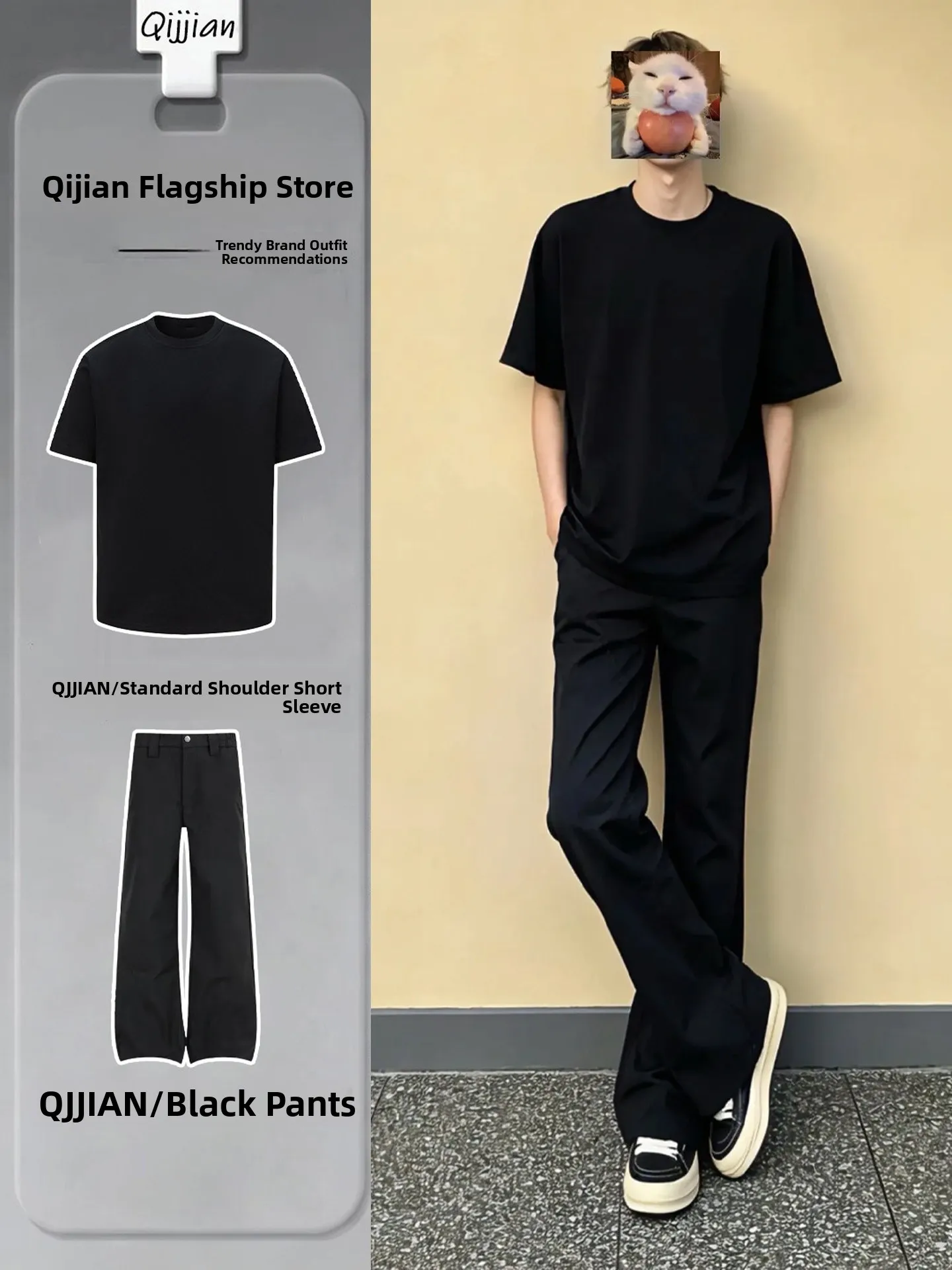 

Cleanfit Ice Silk Straight Leg Thin Short Sleeve Summer Outfit Set for Men Casual Sportswear Teenagers Fashionable OOTD