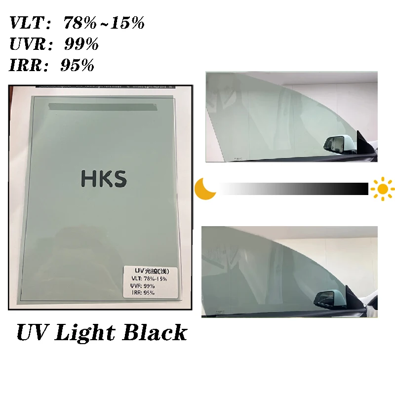 

50x1/2/3m Solar UV Protection Window Tint Film Heat UV Block Sun Shade Car Foils Black VLT 7%-78% Glass Sticker Windshield