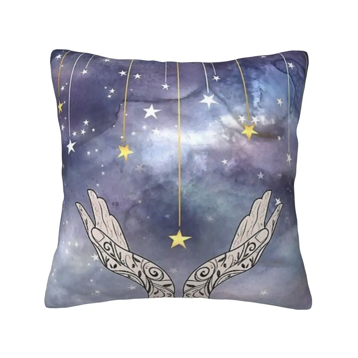 All-Season Luxury Velvet Pillowcases Falling Stars Soft and Elegant Pillow Covers for Bedroom and Living Room Decor