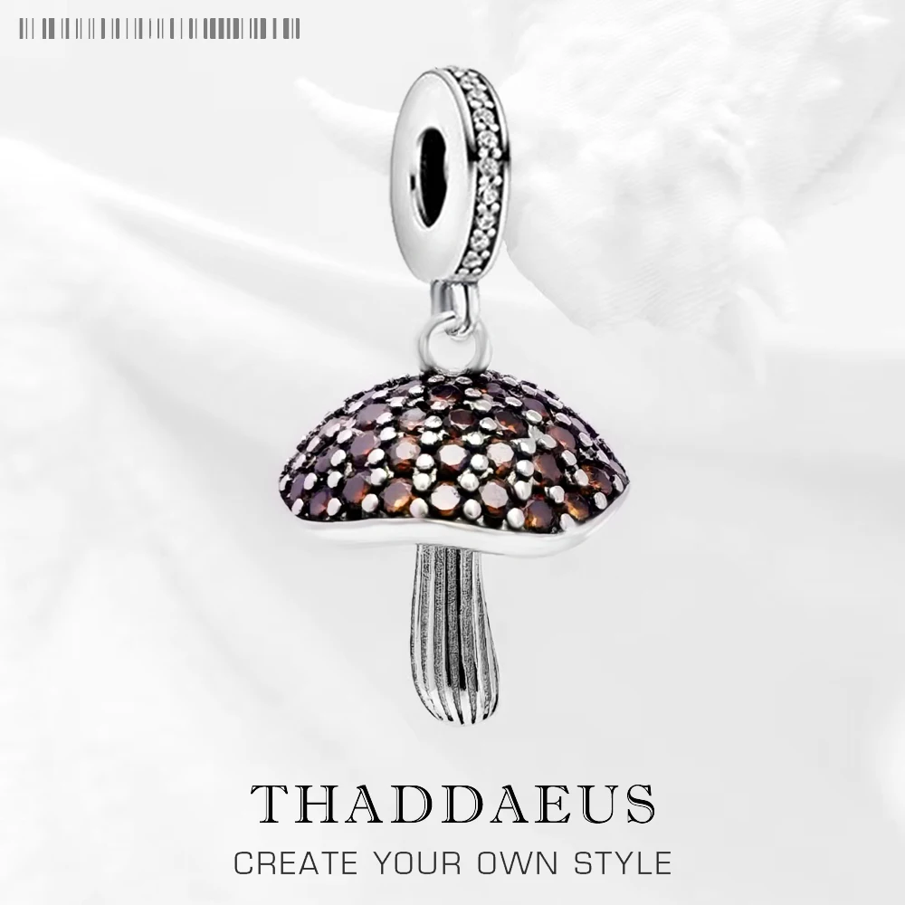 

Подвески «грибы» для изготовления ювелирных изделий из серебра 925 пробы с фианитами