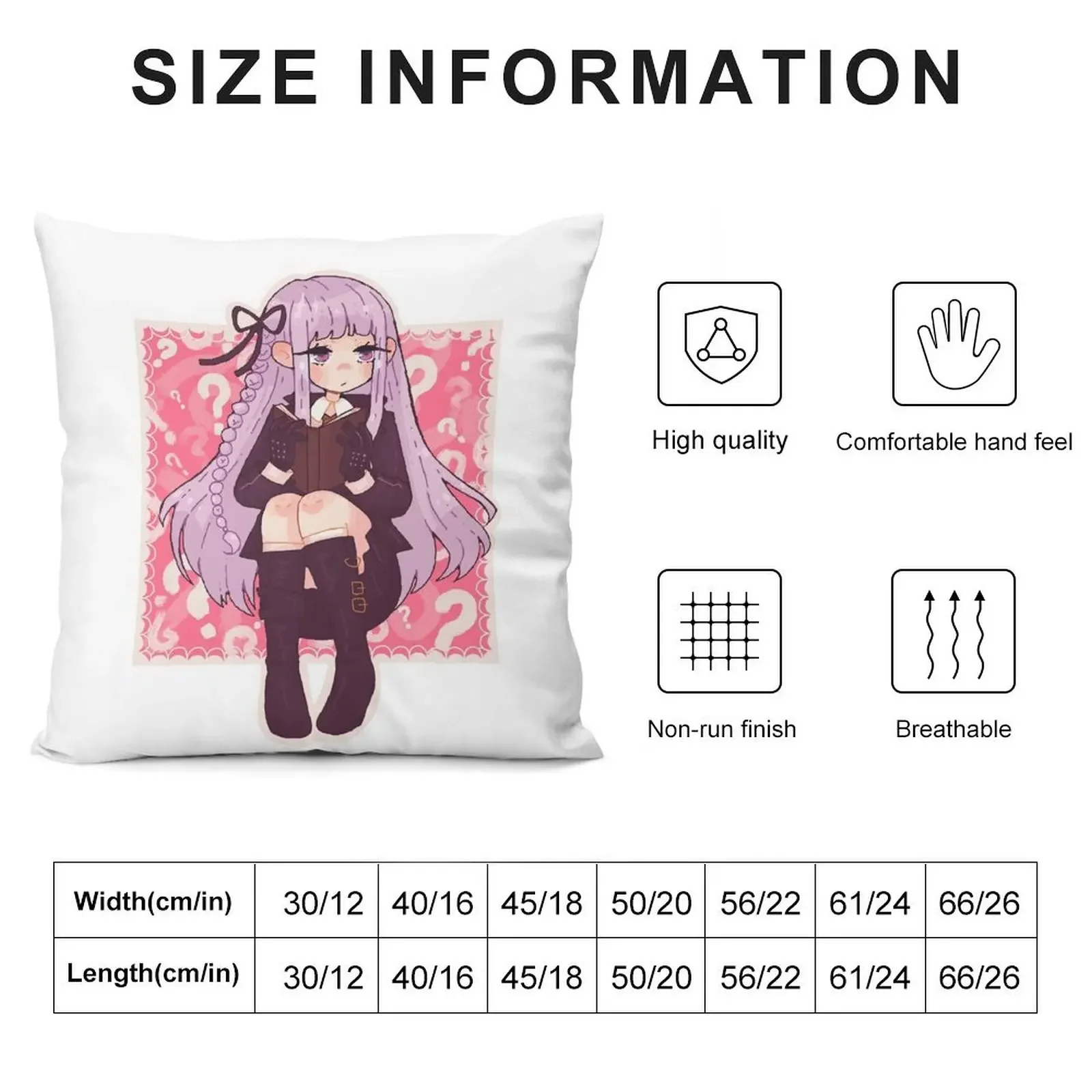 Kyoko Kirigiri Throw Pillow Covers For Sofas Decorative Cover For Living Room pillow