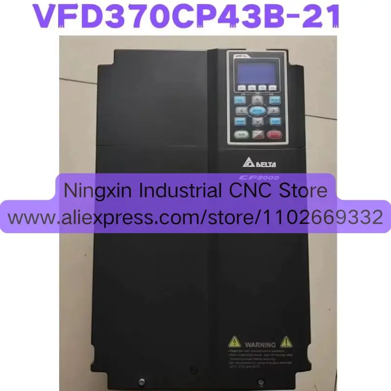 Second-hand VFD370CP43B-21 VFD370CP43B 21 Inverter Tested OK Quick Shipment