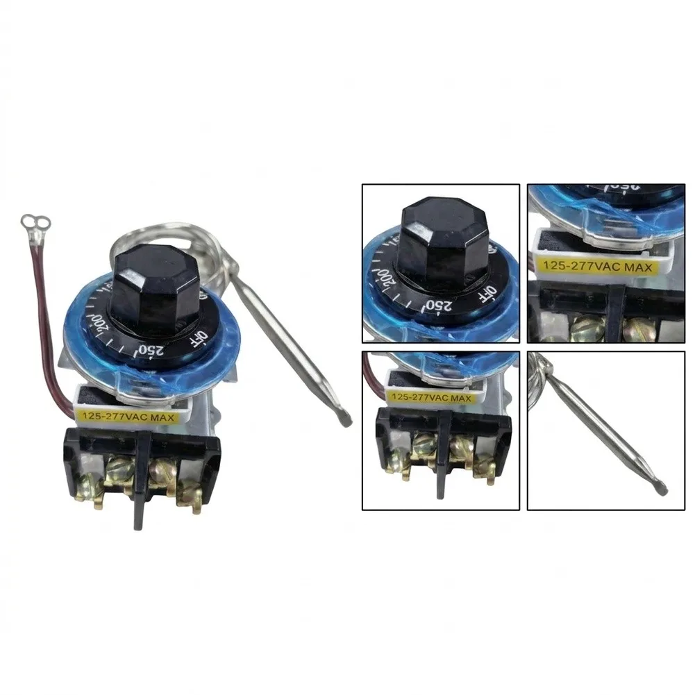 For Robertshaw-Specific Temperature Control Thermostat 30 Amp 125-277VAC Resistive Application 60-250 F Operating Range