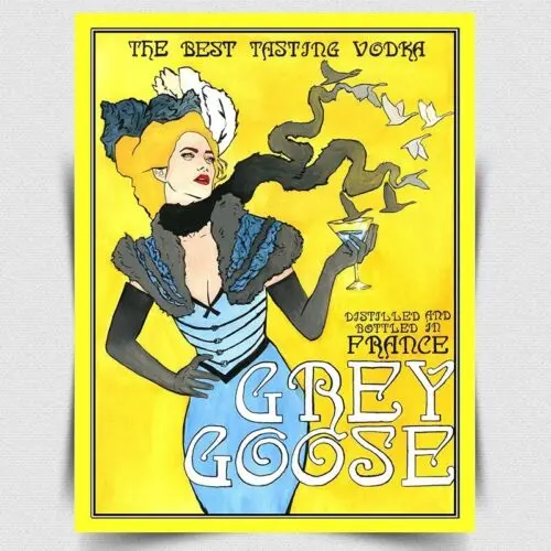 GREY GOOSE VODKA - METAL SIGN WALL PLAQUE poster picture art print bar pub-Aluminum