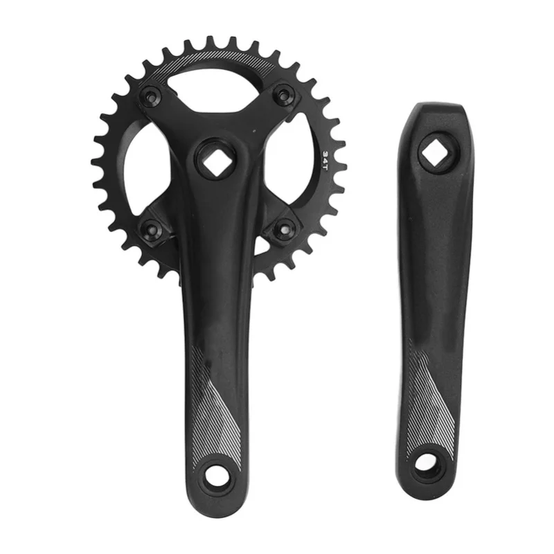 

Bolany 34T Bike Single Crankset 104 BCD 7-12 Speed Square Hole Crank Bike Crank Arm Set For Cycling Accessories